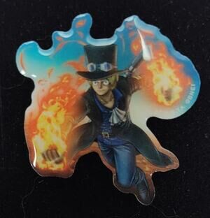 Sabo One Piece: Burning Blood Metal Pin for a Hat, Lanyard, Jacket or Backpack